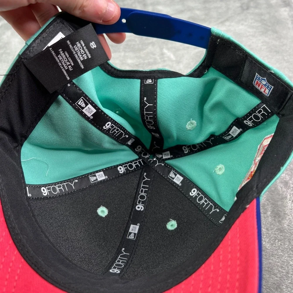 New Era Buffalo Bills Clear Mint 60th‎ Anniversary Patch 9Forty M Frame Snapback